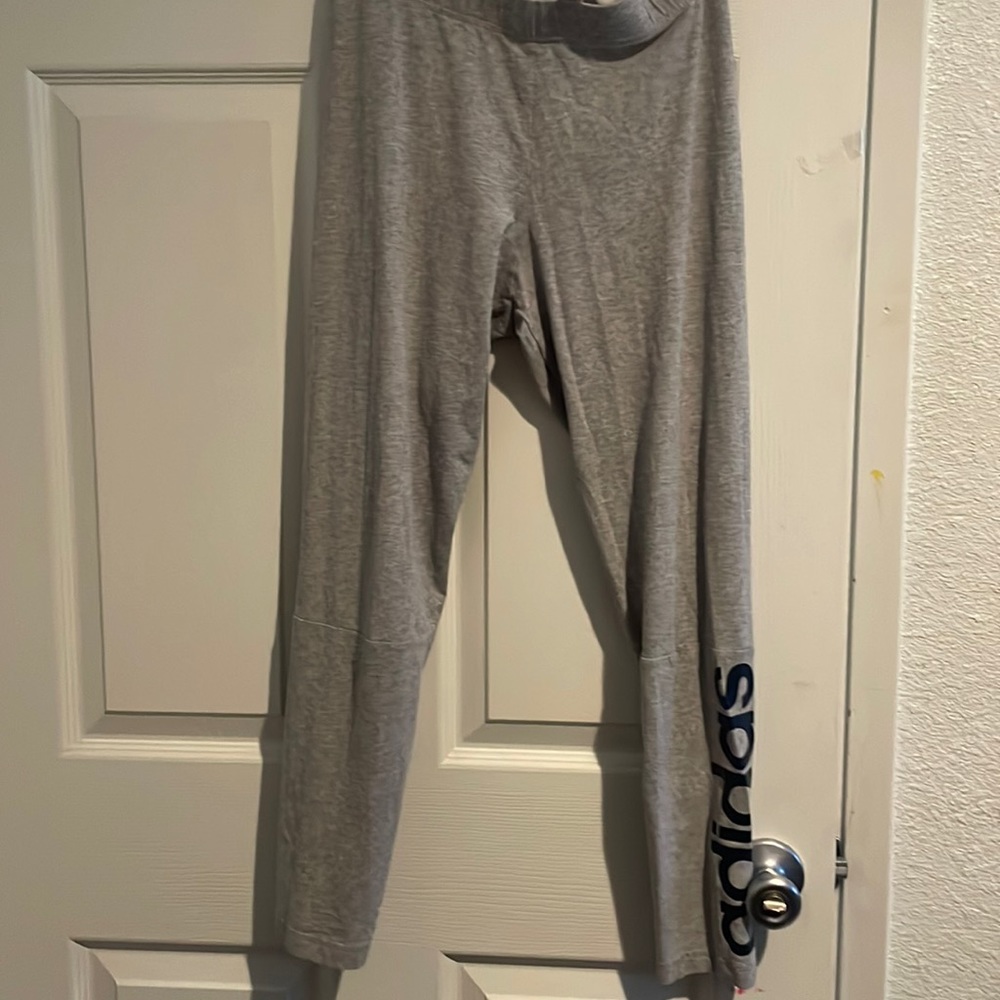 Grey Adidas tights size medium